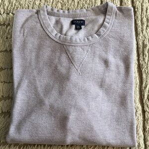 J. Crew Men's Light Purple Waffle Knit Sweater